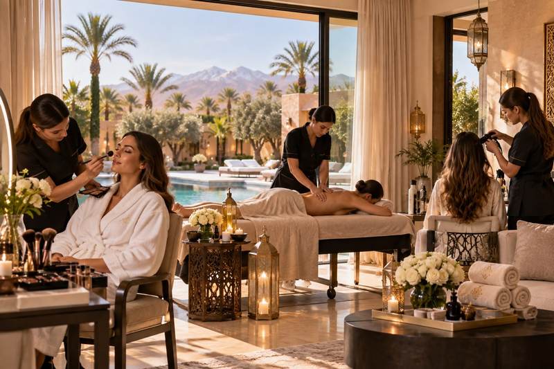 Massage and treatments at the villa in Marrakech